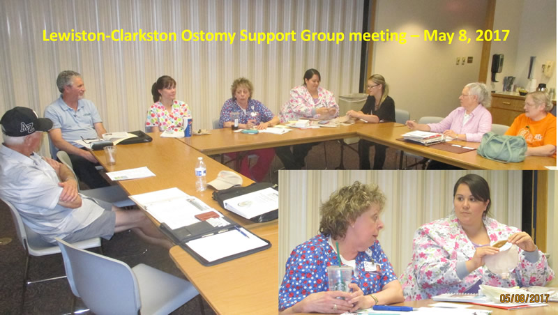 Lewiston-Clarkston Ostomy Support Group meeting - May 8, 2017